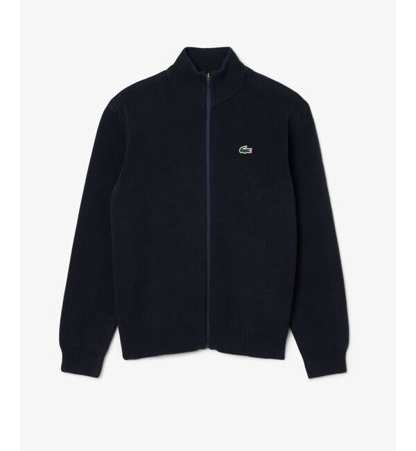 LACOSTE「コットンブレンドジップアップセーター」|ニット・セーター|