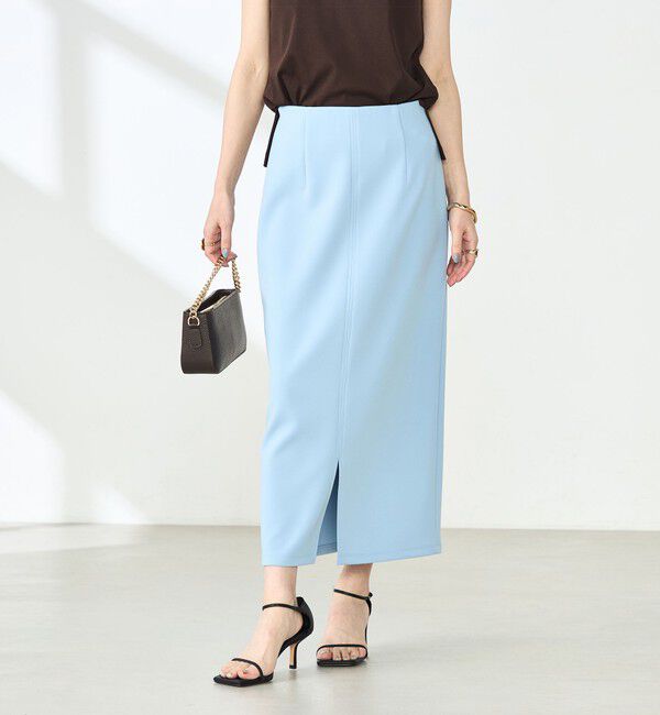 NOLLEY'S sophi「ウォッシャブルダンボール前後2WAYタイトスカート」|タイト|