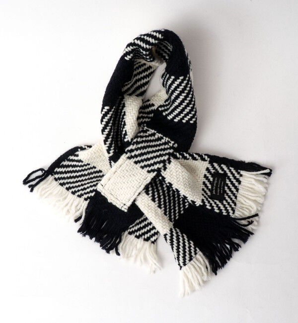 NOLLEY'S goodman「【John Branigan/ジョン・ブラニガン】別注ニットクロスマフラー24」|マフラー|ホワイト系4