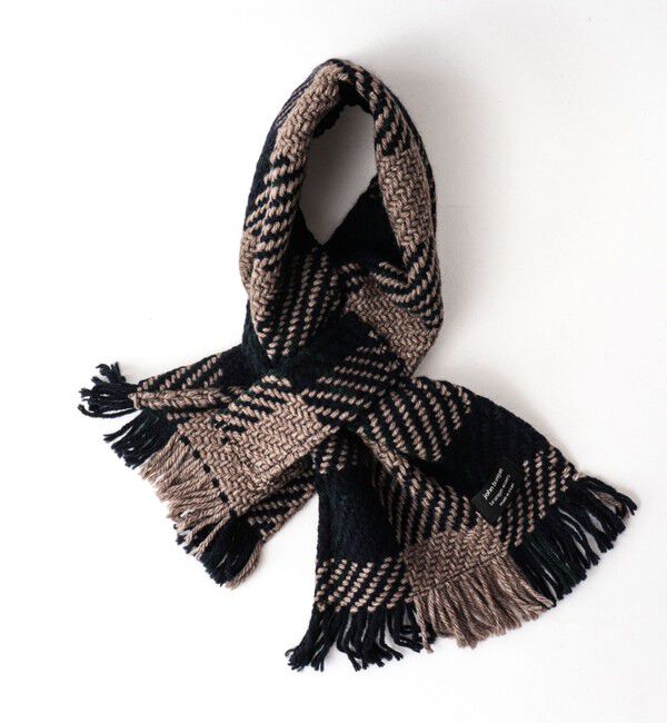 NOLLEY'S goodman「【John Branigan/ジョン・ブラニガン】別注ニットクロスマフラー24」|マフラー|ブラウン系1