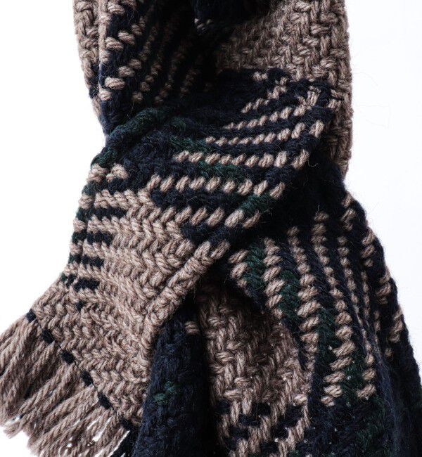 NOLLEY'S goodman「【John Branigan/ジョン・ブラニガン】別注ニットクロスマフラー24」|マフラー|