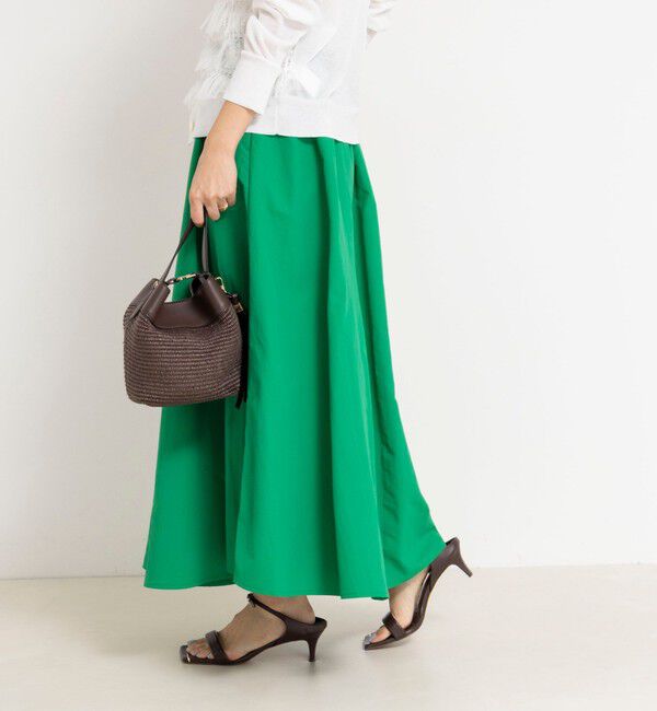 NOLLEY'S「ウォッシャブルフレアマキシスカート」|フレア|