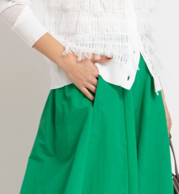 NOLLEY'S「ウォッシャブルフレアマキシスカート」|フレア|