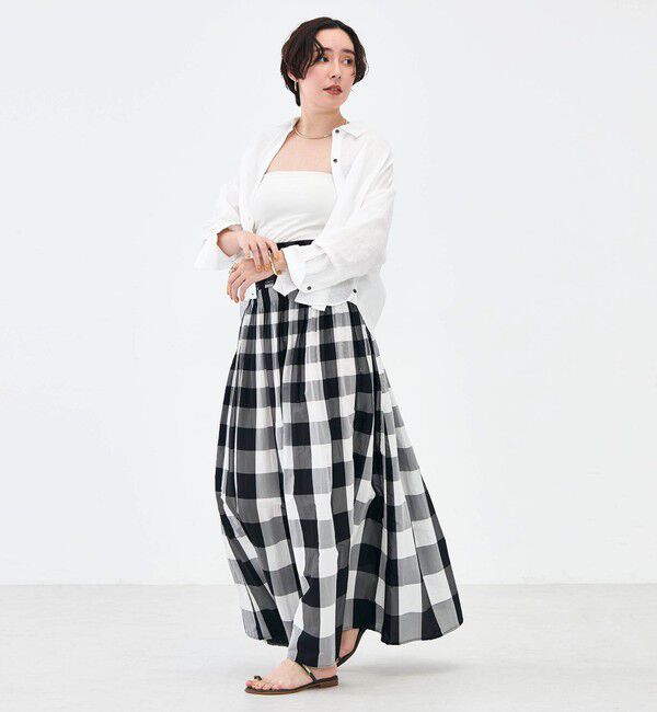 NOLLEY'S「【KIRYU】ウォッシャブルシャーリングギンガム2WAYワンピース」|ワンピース|