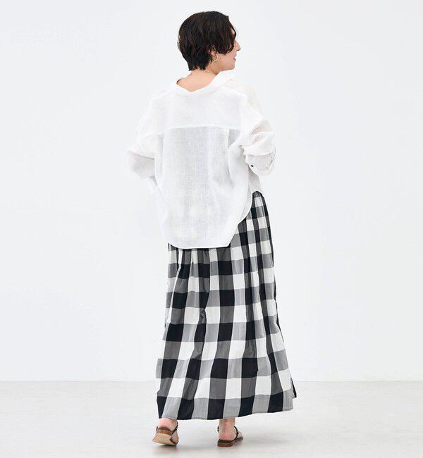 NOLLEY'S「【KIRYU】ウォッシャブルシャーリングギンガム2WAYワンピース」|ワンピース|