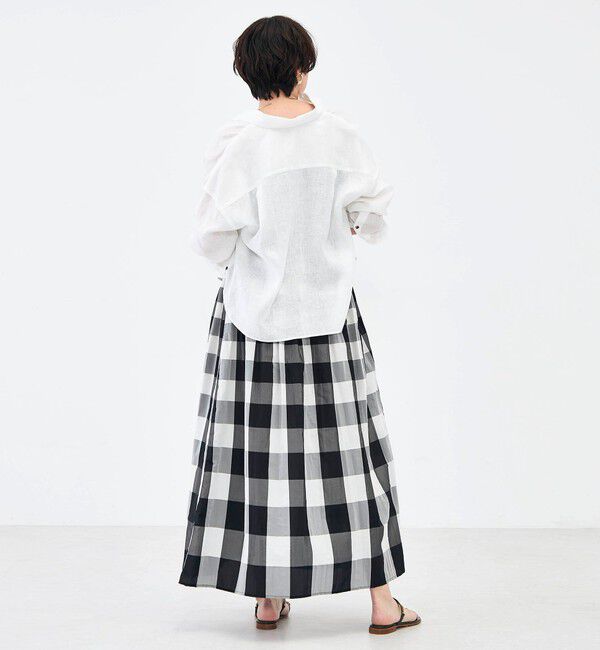 NOLLEY'S「【KIRYU】ウォッシャブルシャーリングギンガム2WAYワンピース」|ワンピース|