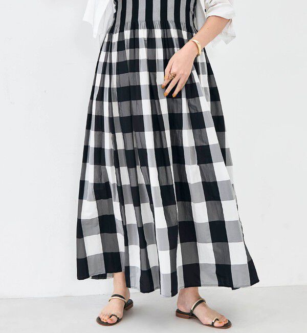 NOLLEY'S「【KIRYU】ウォッシャブルシャーリングギンガム2WAYワンピース」|ワンピース|