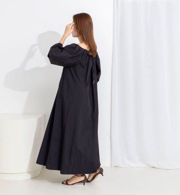 NOLLEY'S「【WEB限定】ウォッシャブルボリュームスリーブワンピース」|ワンピース|