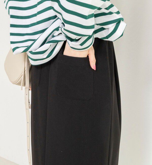 NOLLEY'S「【WEB限定】ウォッシャブルソフトリブスマートスカート」|タイト|