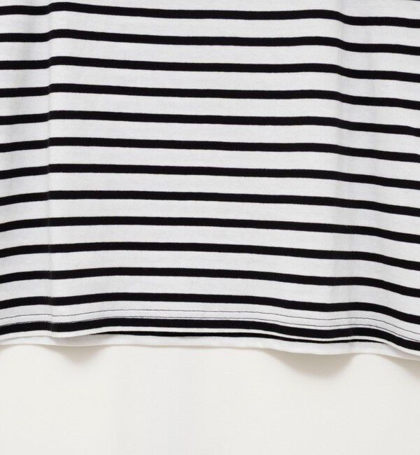 NOLLEY'S「【WEB限定】ウォッシャブルボーダープリントロンTee」|Tシャツ・カットソー|