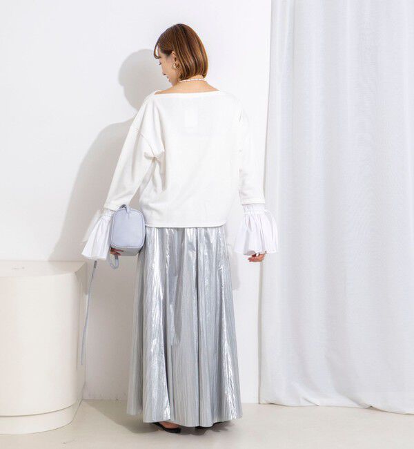 NOLLEY'S「【WEB限定】ウォッシャブルシャツスリーブスウェットプルオーバー」|Tシャツ・カットソー|