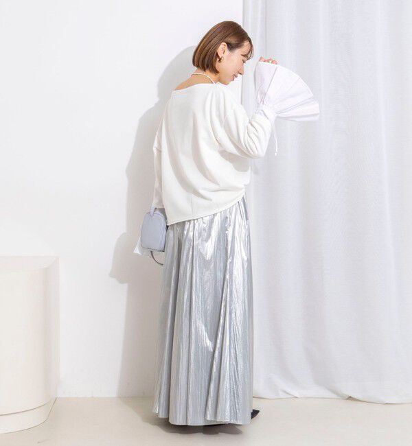 NOLLEY'S「【WEB限定】ウォッシャブルシャツスリーブスウェットプルオーバー」|Tシャツ・カットソー|