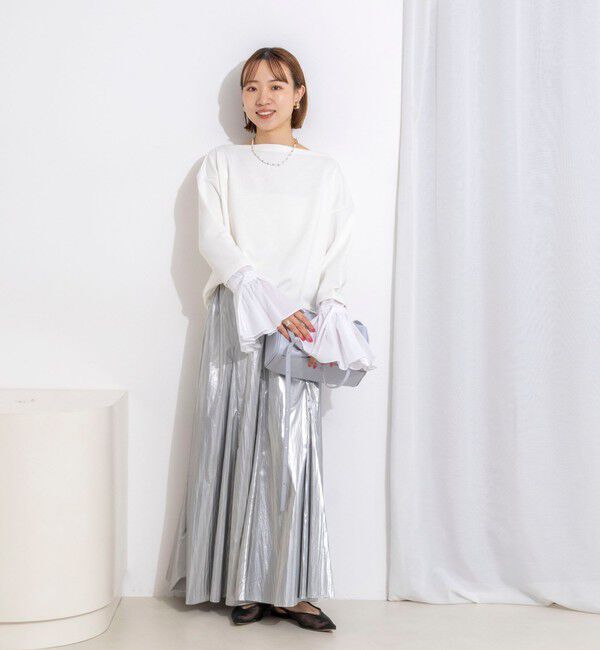 NOLLEY'S「【WEB限定】ウォッシャブルシャツスリーブスウェットプルオーバー」|Tシャツ・カットソー|