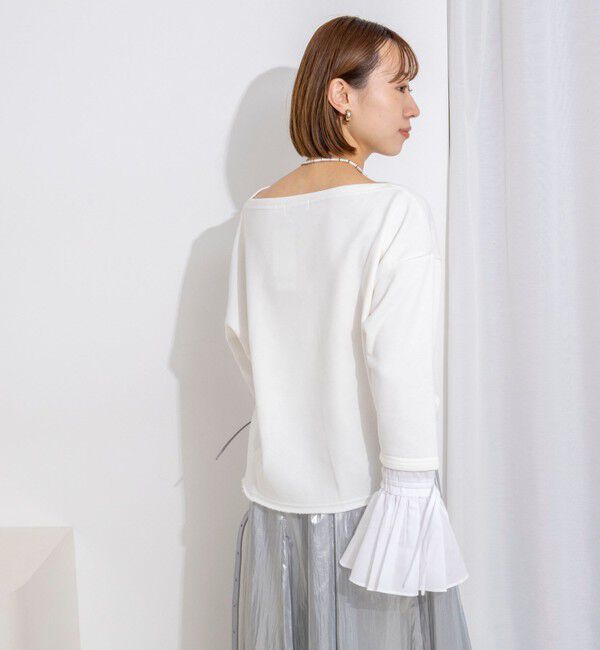 NOLLEY'S「【WEB限定】ウォッシャブルシャツスリーブスウェットプルオーバー」|Tシャツ・カットソー|