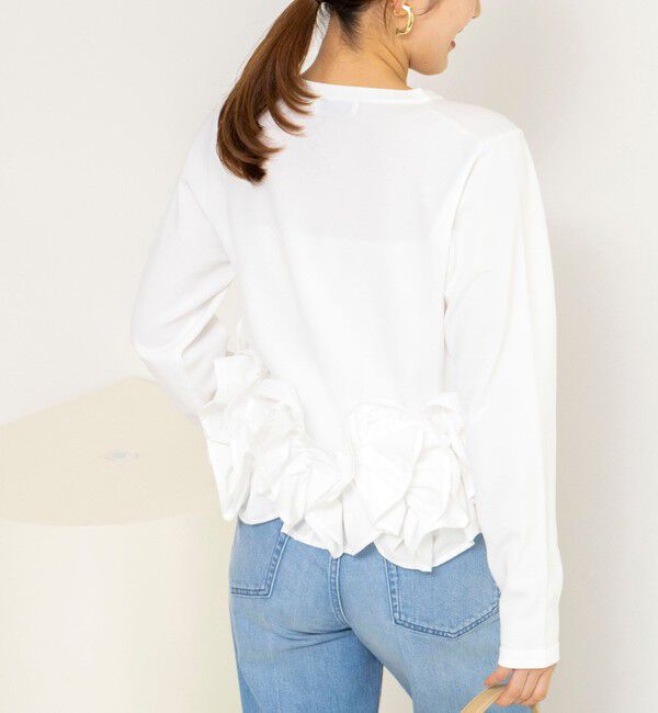 NOLLEY'S「【WEB限定】ウォッシャブルフラワーモチーフカーディガン」|カーディガン|