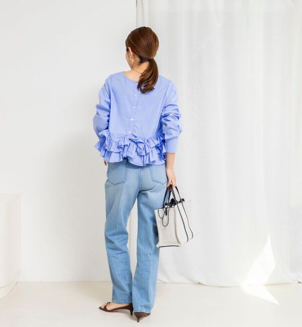 NOLLEY'S「【WEB限定】ウォッシャブルペプラムフリル2WAYブラウス」|シャツ・ブラウス|