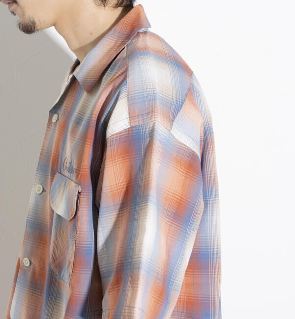 GLOSTER「【PENDLETON/ペンドルトン】オープンカラーシャツ 半袖シャツ 刺繍 ワンポイント チェック」|シャツ・ブラウス|