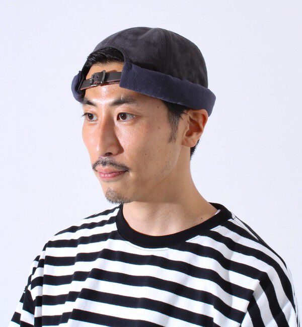 GLOSTER「【GLOSTER/グロスター】コンビネーションロールキャップ 異素材ミックス スエード&times;コーデュロイ」|キャップ・キャスケット|
