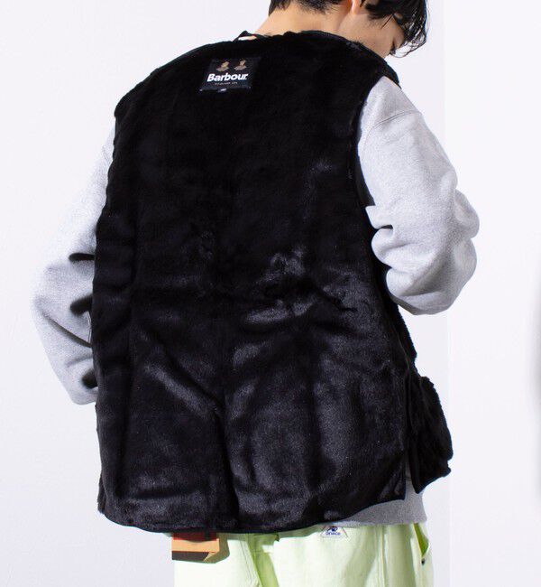 GLOSTER「【BARBOUR/バブアー】フロントジップ ファー ライナー ベスト」|ベスト・ジレ|