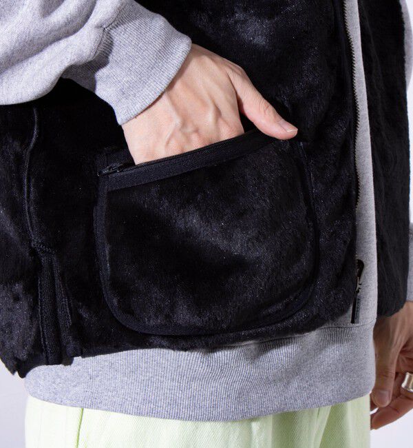 GLOSTER「【BARBOUR/バブアー】フロントジップ ファー ライナー ベスト」|ベスト・ジレ|