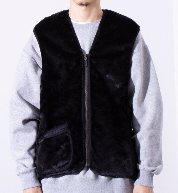GLOSTER「【BARBOUR/バブアー】フロントジップ ファー ライナー ベスト」|ベスト・ジレ|