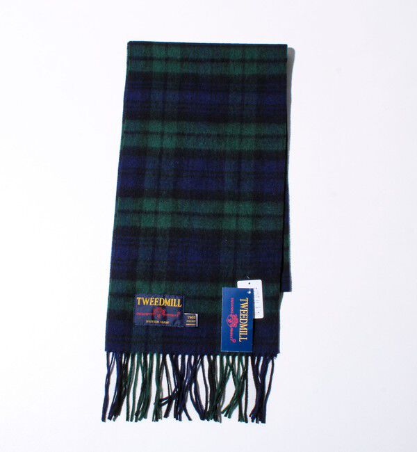 GLOSTER「【TWEED MILL/ツイードミル】ウールチェックストール25」|マフラー|