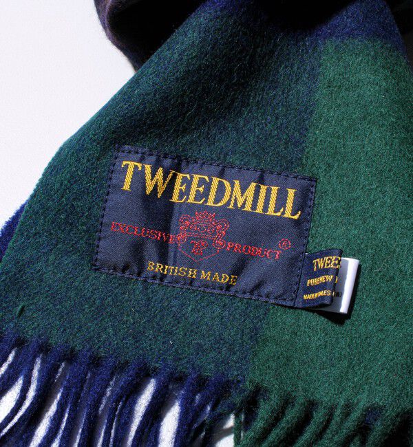 GLOSTER「【TWEED MILL/ツイードミル】ウールチェックストール25」|マフラー|