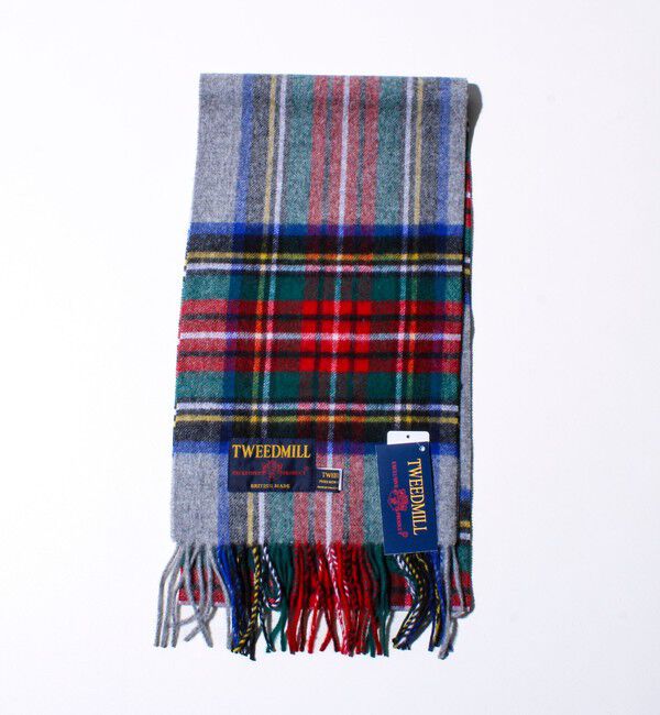 GLOSTER「【TWEED MILL/ツイードミル】ウールチェックストール25」|マフラー|