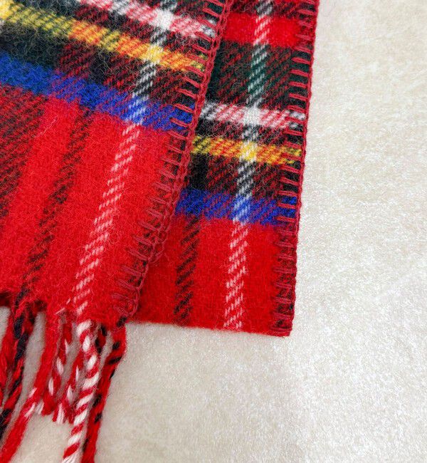 fredy emue「【TWEED MILL/ツイードミル】サイドステッチウールチェックマフラー」|マフラー|