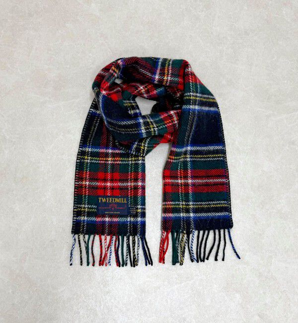 fredy emue「【TWEED MILL/ツイードミル】サイドステッチウールチェックマフラー」|マフラー|