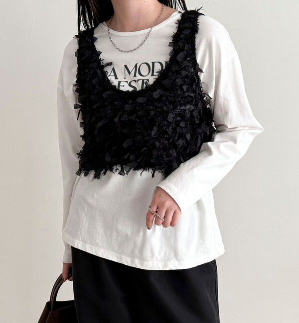 fredy emue「リボンテープビスチェ」|ベスト・ジレ|