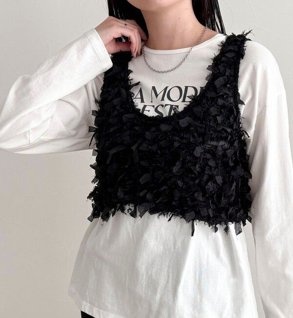 fredy emue「リボンテープビスチェ」|ベスト・ジレ|