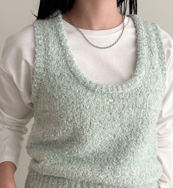 fredy emue「テープMIXニットベスト」|ベスト・ジレ|