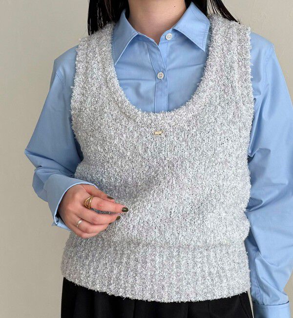 fredy emue「テープMIXニットベスト」|ベスト・ジレ|