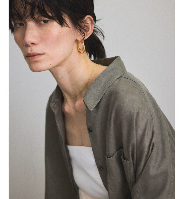SALON adam et rope'「リネンオーバーシャツ［GENTLE LINEN］」|シャツ・ブラウス|