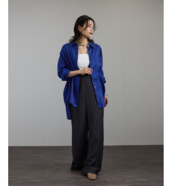 SALON adam et rope'「リネンオーバーシャツ［GENTLE LINEN］」|シャツ・ブラウス|