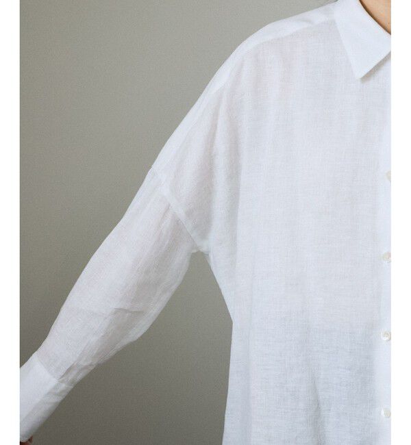SALON adam et rope'「リネンオーバーシャツ［GENTLE LINEN］」|シャツ・ブラウス|