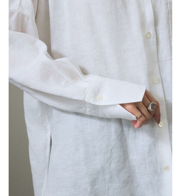 SALON adam et rope'「リネンオーバーシャツ［GENTLE LINEN］」|シャツ・ブラウス|