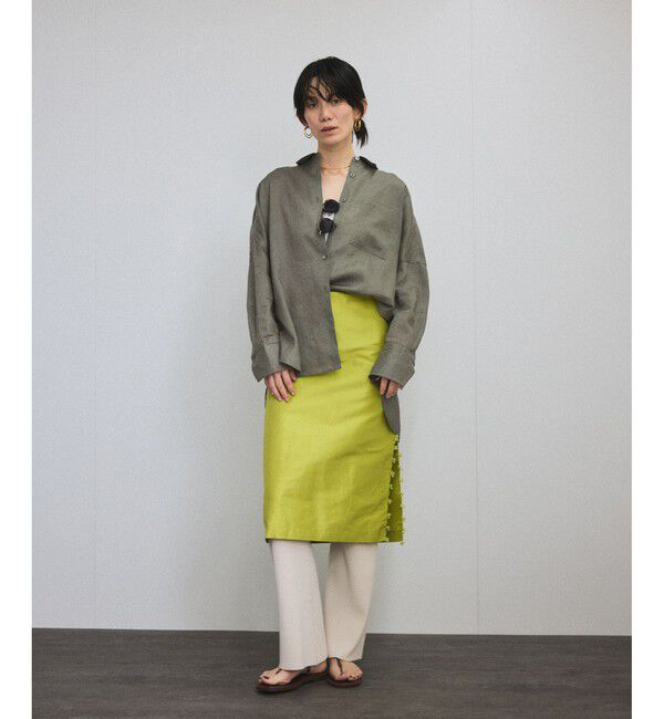 SALON adam et rope'「リネンオーバーシャツ［GENTLE LINEN］」|シャツ・ブラウス|