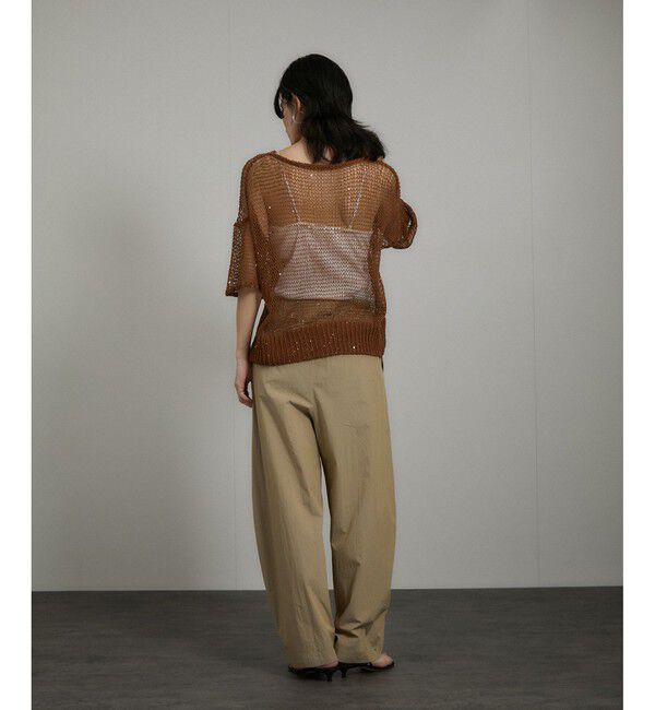 SALON adam et rope'「ギマコットンスパンコールプルオーバー」|ニット・セーター|