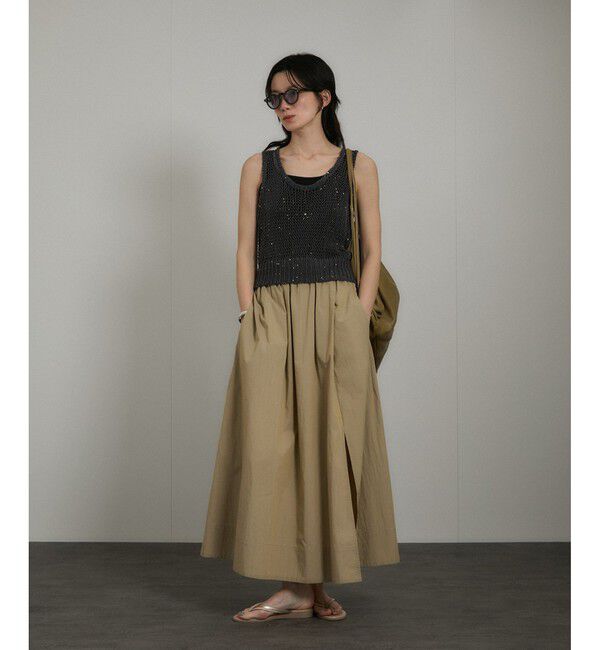 SALON adam et rope'「ギマコットンスパンコールベスト/タンク」|ベスト・ジレ|