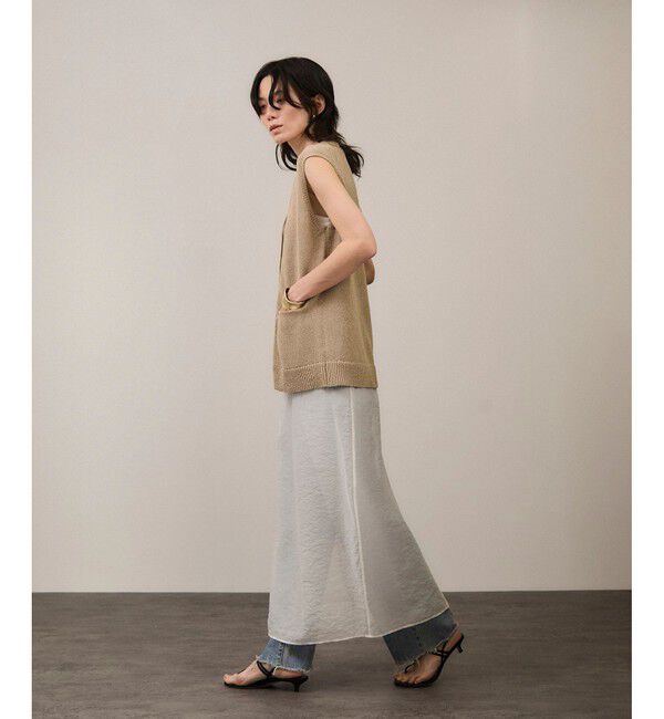 SALON adam et rope'「ペーパーヤーンジレ［手洗い可/和紙素材］」|ベスト・ジレ|