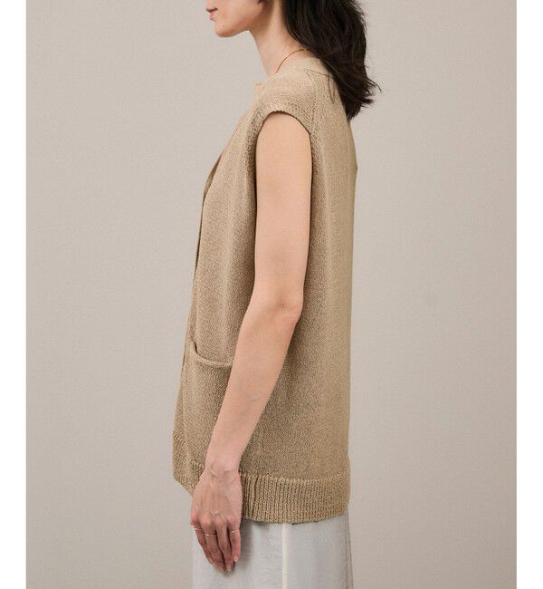 SALON adam et rope'「ペーパーヤーンジレ［手洗い可/和紙素材］」|ベスト・ジレ|