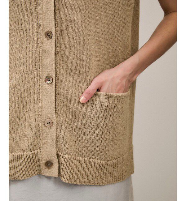 SALON adam et rope'「ペーパーヤーンジレ［手洗い可/和紙素材］」|ベスト・ジレ|