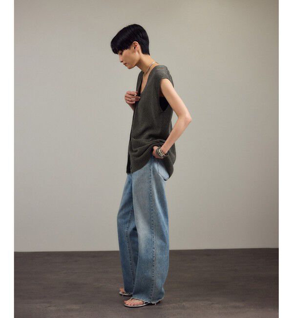 SALON adam et rope'「ペーパーヤーンジレ［手洗い可/和紙素材］」|ベスト・ジレ|