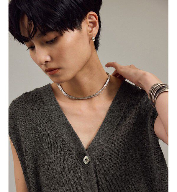 SALON adam et rope'「ペーパーヤーンジレ［手洗い可/和紙素材］」|ベスト・ジレ|