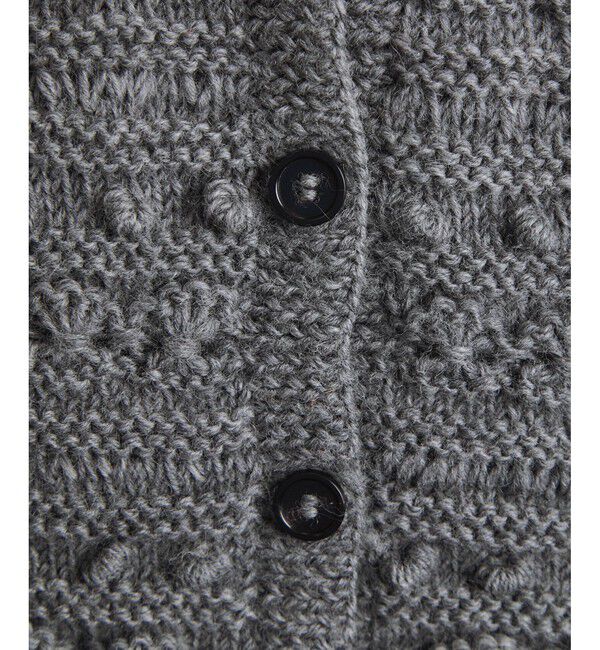 SALON adam et rope'「【WEB限定】クロップドパターンハンドニットジレ」|ベスト・ジレ|