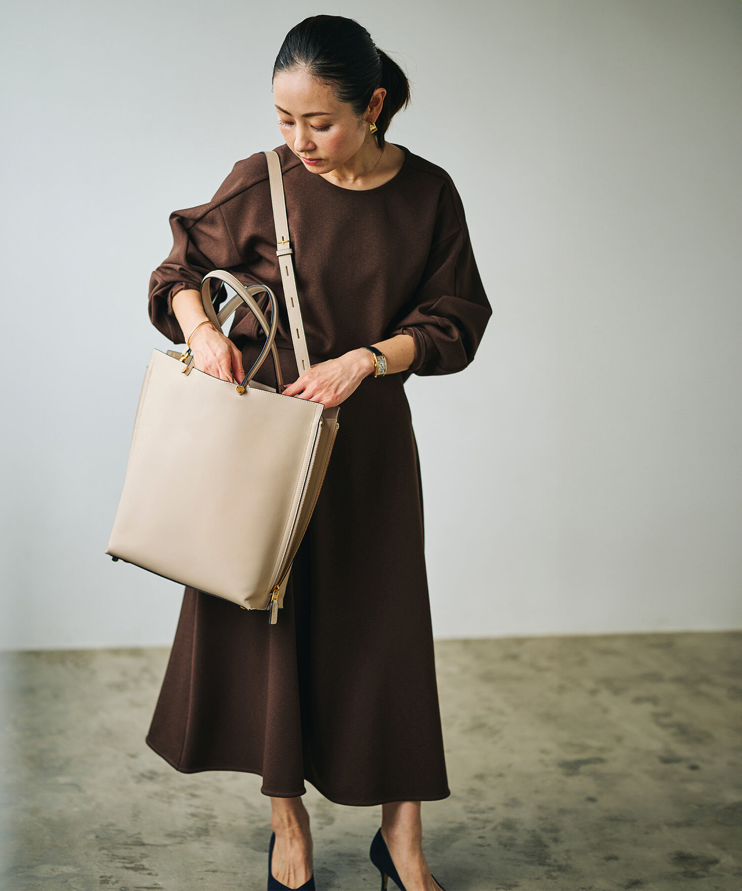 E'POR「【A4対応】【E'POR】Y BAG Large【通勤】【メディア掲載】」|トートバッグ|