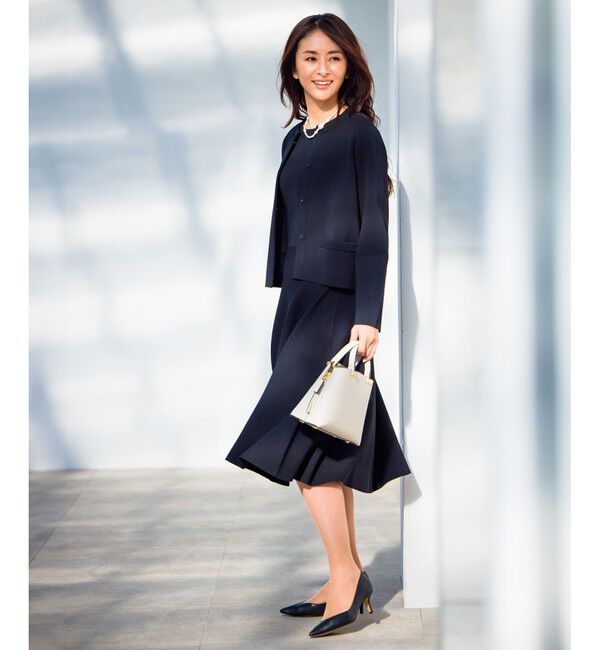 ROPE「【洗える】ニットセットアップワンピース【セレモニー/通勤対応】」|ワンピース|