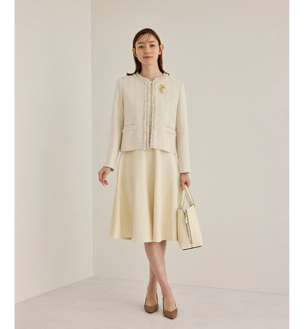 ROPE「【洗える】ニットセットアップワンピース【セレモニー/通勤対応】」|ワンピース|